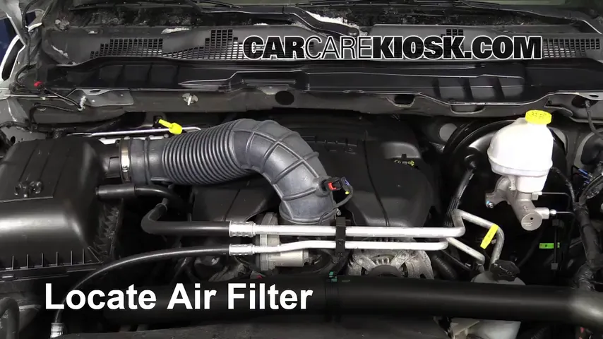 2012 Ram 1500 SLT 5.7L V8 Crew Cab Pickup Air Filter (Engine)